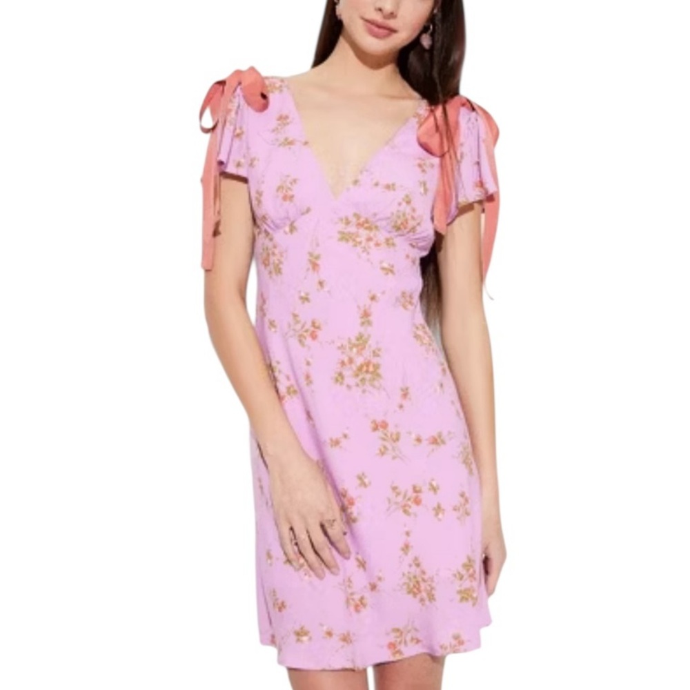 Wild Fable Women's Flutter Short Sleeve Mini A-Line‎ Dress M